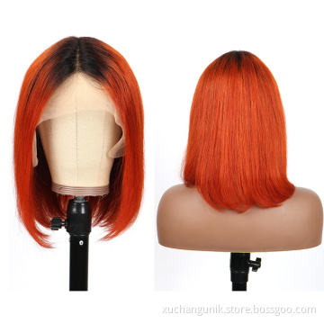 Uniky Raw Virgin Human Hair 13X4 13X6 HD Swiss Lace Frontal Wig 150% Density T Part Lace Wigs Bob Wigs for Women with Baby Hair
